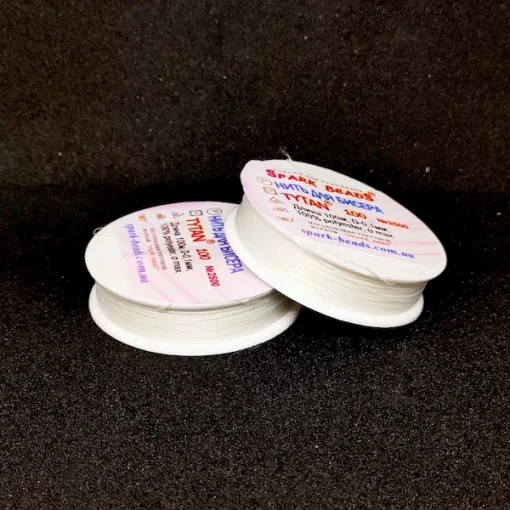 Нитка для бісеру №2500 (біла)