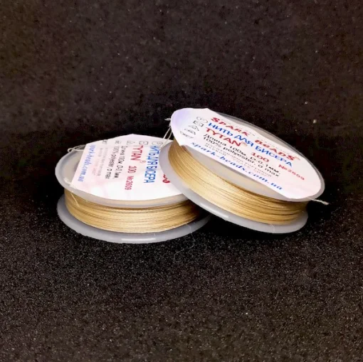 Нитка для бісеру №2609 (темно-бежева)