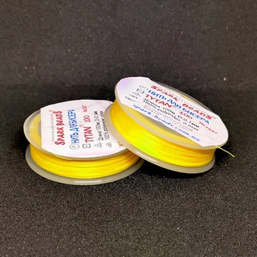 Нитка для бісеру №2507 (жовта)