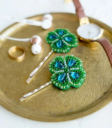 Набір для створення прикраси для волосся &quot;Конюшина на удачу&quot; 