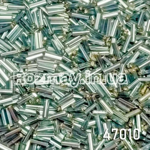 Стеклярус 47010, 7 мм 