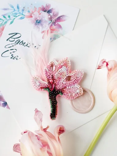 Набір для створення прикраси "Ніжна магнолія" 