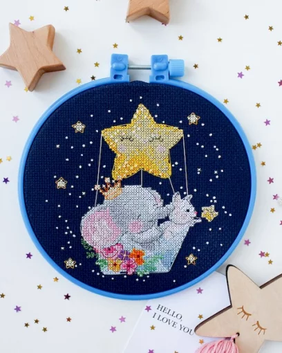 Набір для вишивки хрестиком &quot;Нічна прогулянка&quot; 