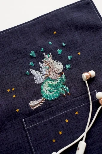 Набір для вишивки хрестиком на одязі "В піжамі" 