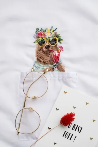 Набір для вишивки хрестиком на одязі "На кокосових островах" 