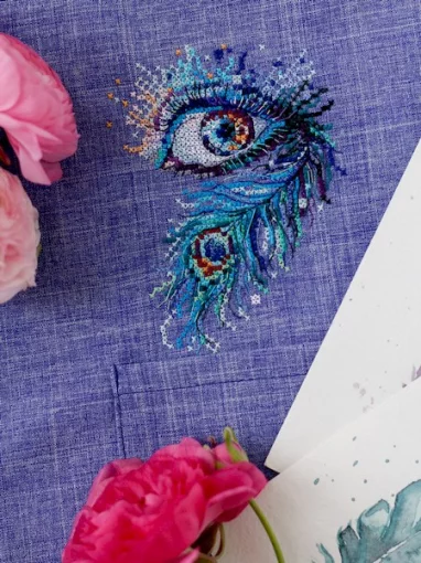 Набір для вишивки хрестиком на одязі &quot;Королівський погляд&quot; 