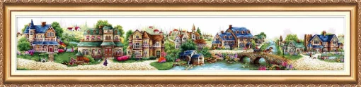 Набір для вишивки хрестиком "Казкове містечко" 