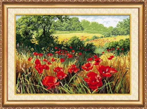 Набір для вишивки хрестиком "Макове поле" 