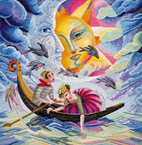 Набір для вишивки хрестиком "Пісня про кохання" 