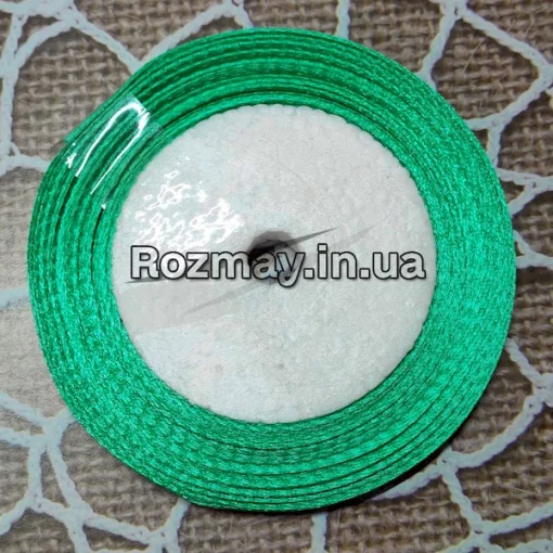 Стрічка атласна бірюзова