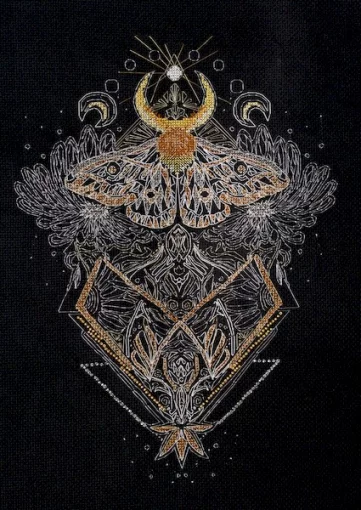 Набір для вишивки хрестиком "Нічний метелик" 