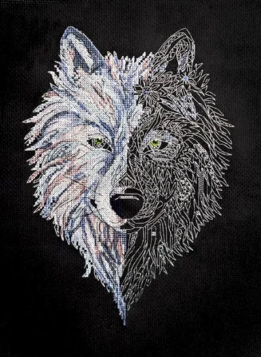 Набір для вишивки хрестиком "Вовк" 