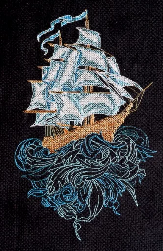 Набір для вишивки хрестиком "Вітрильник" 