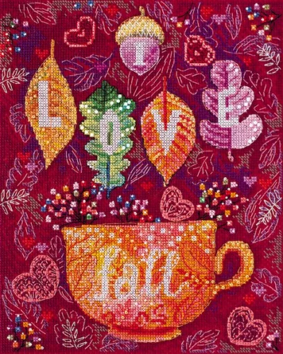 Набір для вишивки хрестиком "Барвиста осінь" 