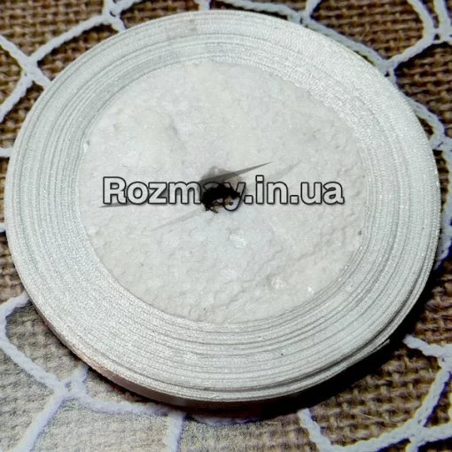 Стрічка атласна біла