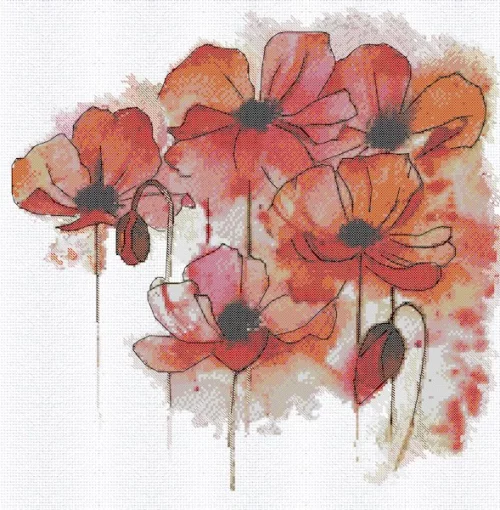 Набір для вишивки хрестиком "Акварельна фантазія" 