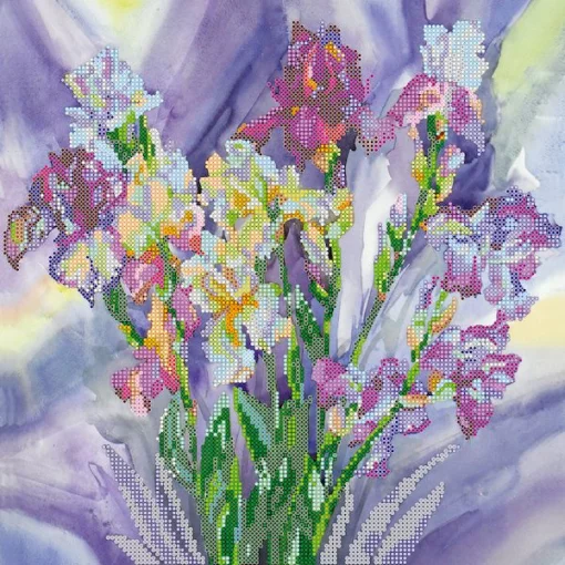 Схема під вишивку бісером &quot; Акварельні іриси&quot; 