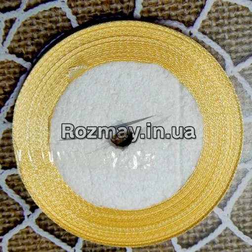 Стрічка атласна бежева