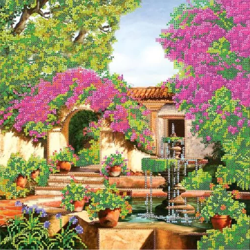 Схема під вишивку бісером &quot;Дворик&quot; 