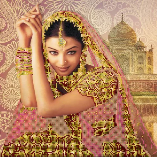 Схема під вишивку бісером &quot;Квітка Індії&quot; 