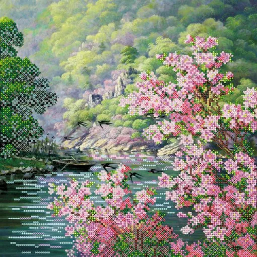 Схема під вишивку бісером "Колір весни" 