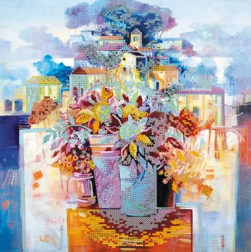 Схема під вишивку бісером &quot;Місто квітів&quot; 