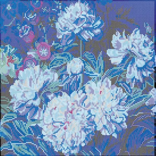 Схема під вишивку бісером &quot;Місячні півонії&quot; 