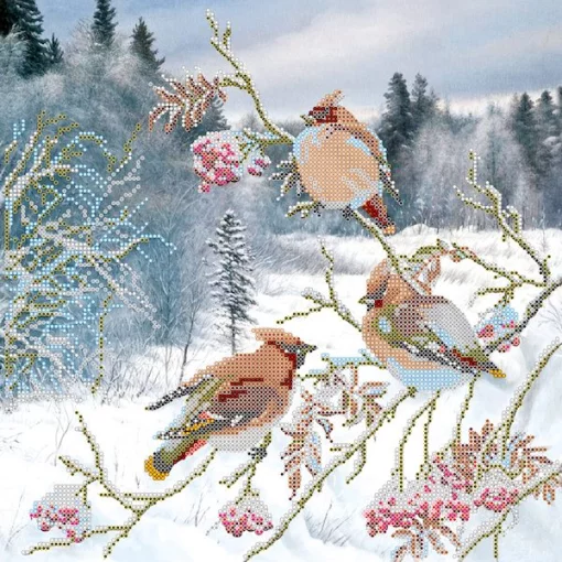 Схема під вишивку бісером &quot;Омелюхи прилетіли&quot; 