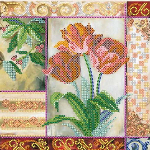 Схема під вишивку бісером &quot;Атласні пелюстки&quot; 