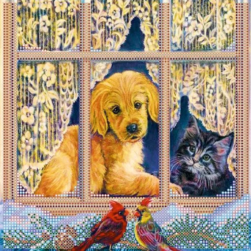 Схема під вишивку бісером &quot;Біля вікна&quot; 