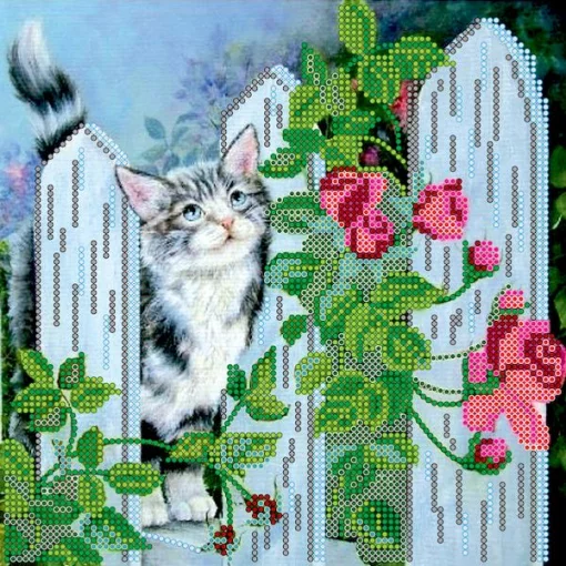 Схема під вишивку бісером &quot;Березневий кіт&quot; 