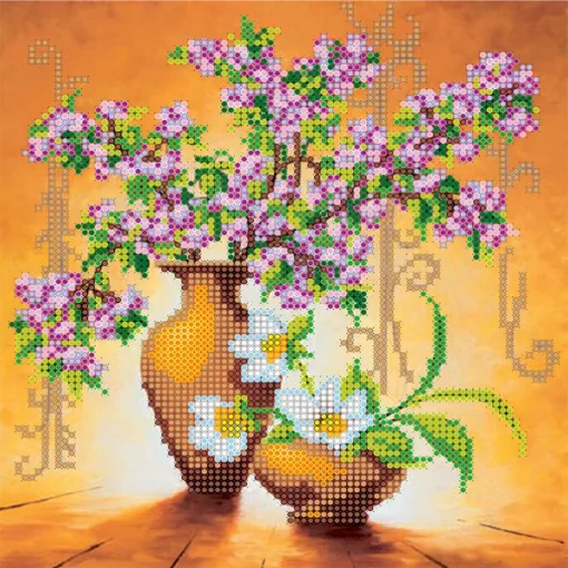 Схема під вишивку бісером &quot;Весняні квіти&quot; 