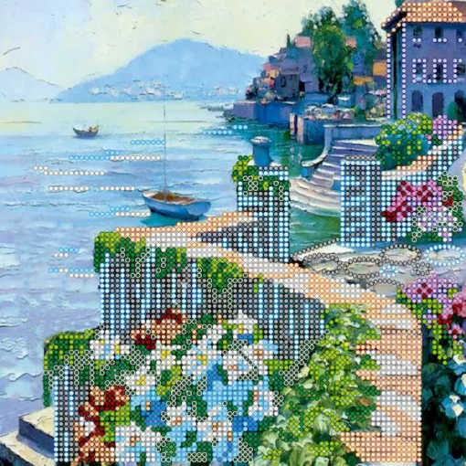 Схема під вишивку бісером &quot;Вид на море&quot; 