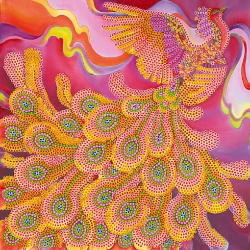 Схема під вишивку бісером &quot;Вогняний птах&quot; 