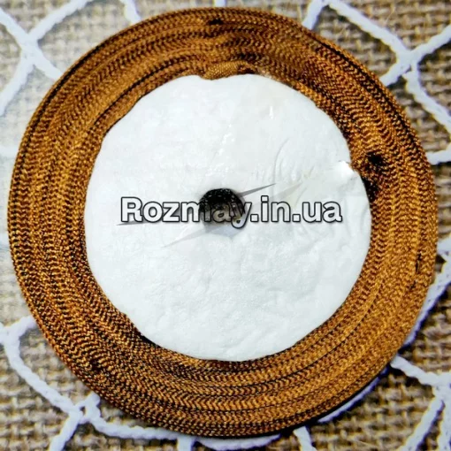 Стрічка атласна коричнева