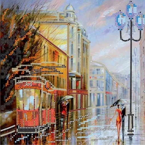 Схема під вишивку бісером &quot;Дощовий вечір&quot; 