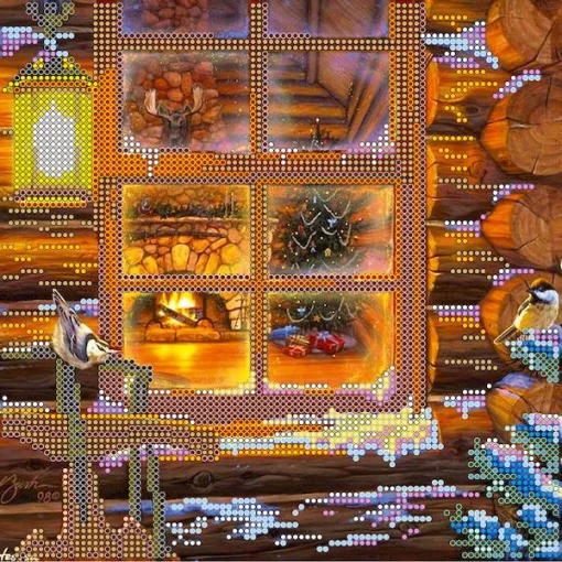 Схема під вишивку бісером &quot;Напередодні Різдва&quot; 