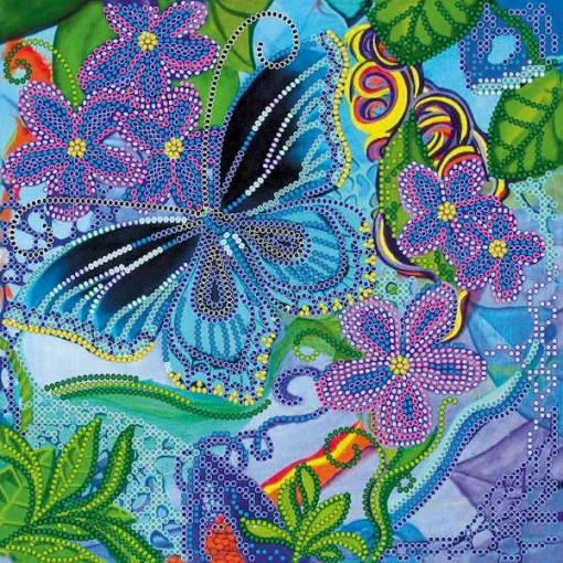 Схема під вишивку бісером &quot;Синій метелик&quot; 