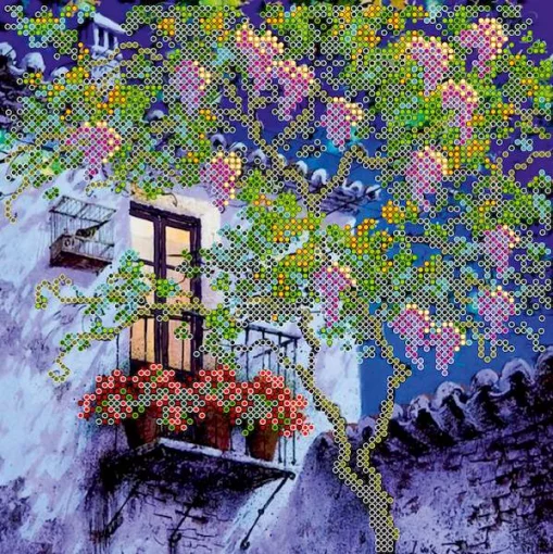 Схема під вишивку бісером "Тихий вечір" 