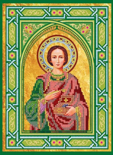 Схема під вишивку бісером &quot;Святий пантелеймон&quot; 