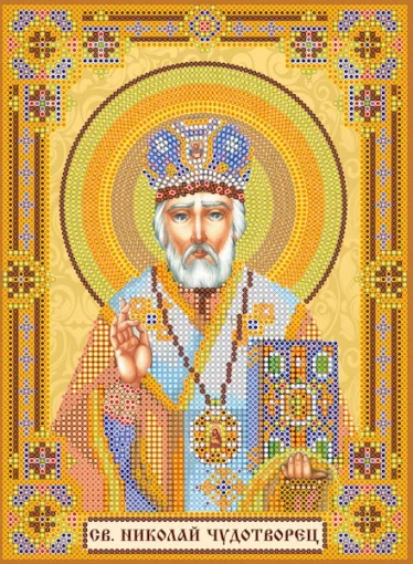 Схема під вишивку бісером &quot;Св. Миколай Чудотворець&quot; 