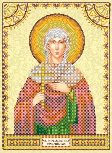 Схема під вишивку бісером &quot;Св. Алевтина&quot; 