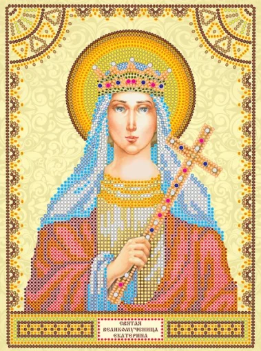 Схема під вишивку бісером &quot;Св. Катерина&quot; 