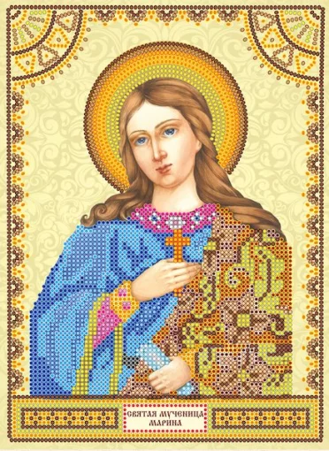 Схема під вишивку бісером &quot;Св. Марина&quot; 