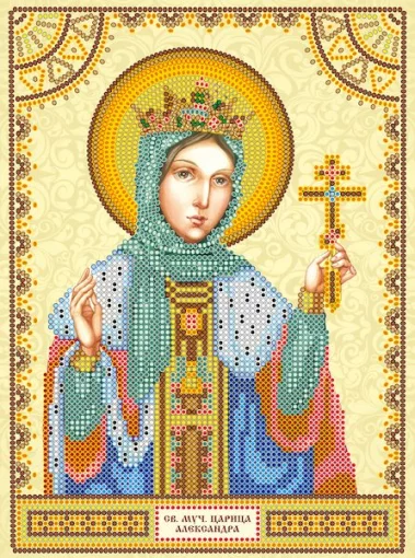 Схема під вишивку бісером &quot;Св. Олександра&quot; 