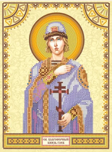 Схема під вишивку бісером &quot;Св. Гліб&quot; 