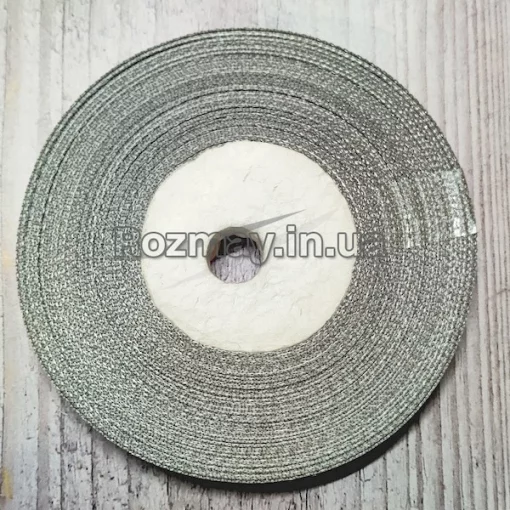 Стрічка атласна сіра