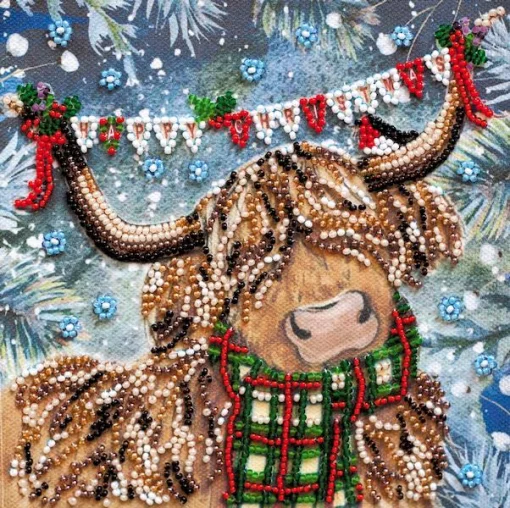 Набір для вишивки бісером &quot;Різдв'яний бичок&quot; 