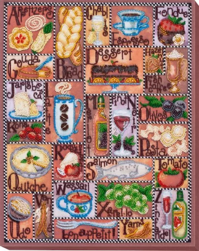 Набір для вишивки бісером &quot;Абетка гурмана&quot; 