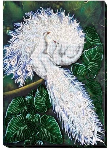 Набір для вишивки бісером &quot;Білосніжний символ щастя&quot; 